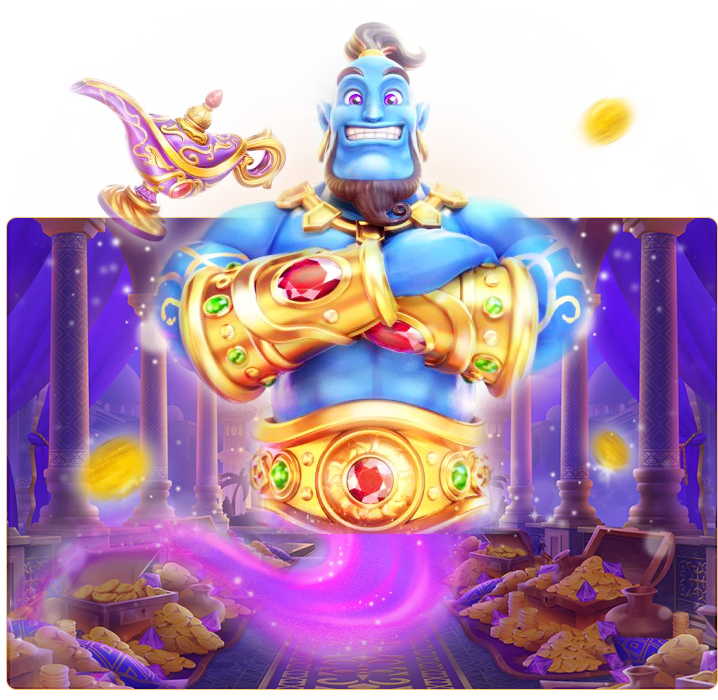 Mega Casino World Golden Genie Slots Game